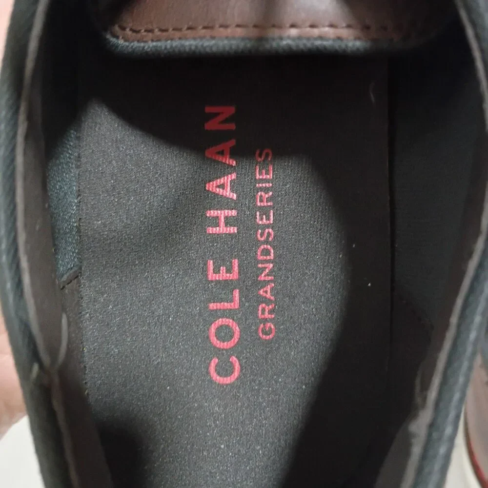 Cole Haan Shoes Mens 9.5 Brown Leather Grand 360 Derby Oxford Dress Comfort EUC